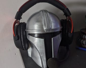 Stojak na słuchawki STL Mandalorian – plik do druku 3D – Gwiezdne Wojny – stojak na słuchawki dla geeków