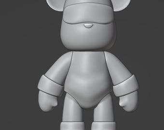 File STL | Figura dell'orso Moshi | tre varianti per una decorazione d'interni dinamica,