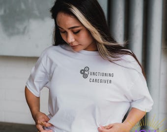 Functioning Caregiver Unisex Jersey Short Sleeve Tee
