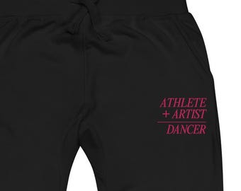 Personalized Embroidered Ballet Sweatpants: Athlete + Artist = Dancer