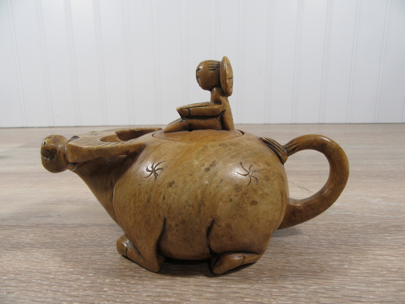 Carved Stone Teapot With Lid and Handle Vintage Vietnam Hand Etsy
