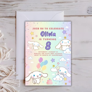 Kitten birthday invitation featuring paw prints and playful illustrations, perfect for a paw-ty theme.