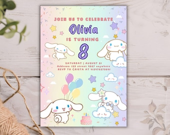 Kitty and Friends Party Invitation, Cat Birthday Invitation, Paw-ty Birthday Invite, Kitten Invite, Pet invitation, Editable Kids Template