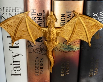 Dragon Book Spine Decoration | Spine Hugger | Fantasy Book Nook | Bookshelf Decoration | 3D Print