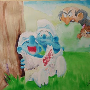 Smurfs Reading Smurfs
