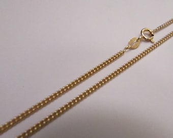 2mm Curb Chain Necklace with Spring Clasp, 14k goldfilled suitable for all types of charms and pendant, Unisex