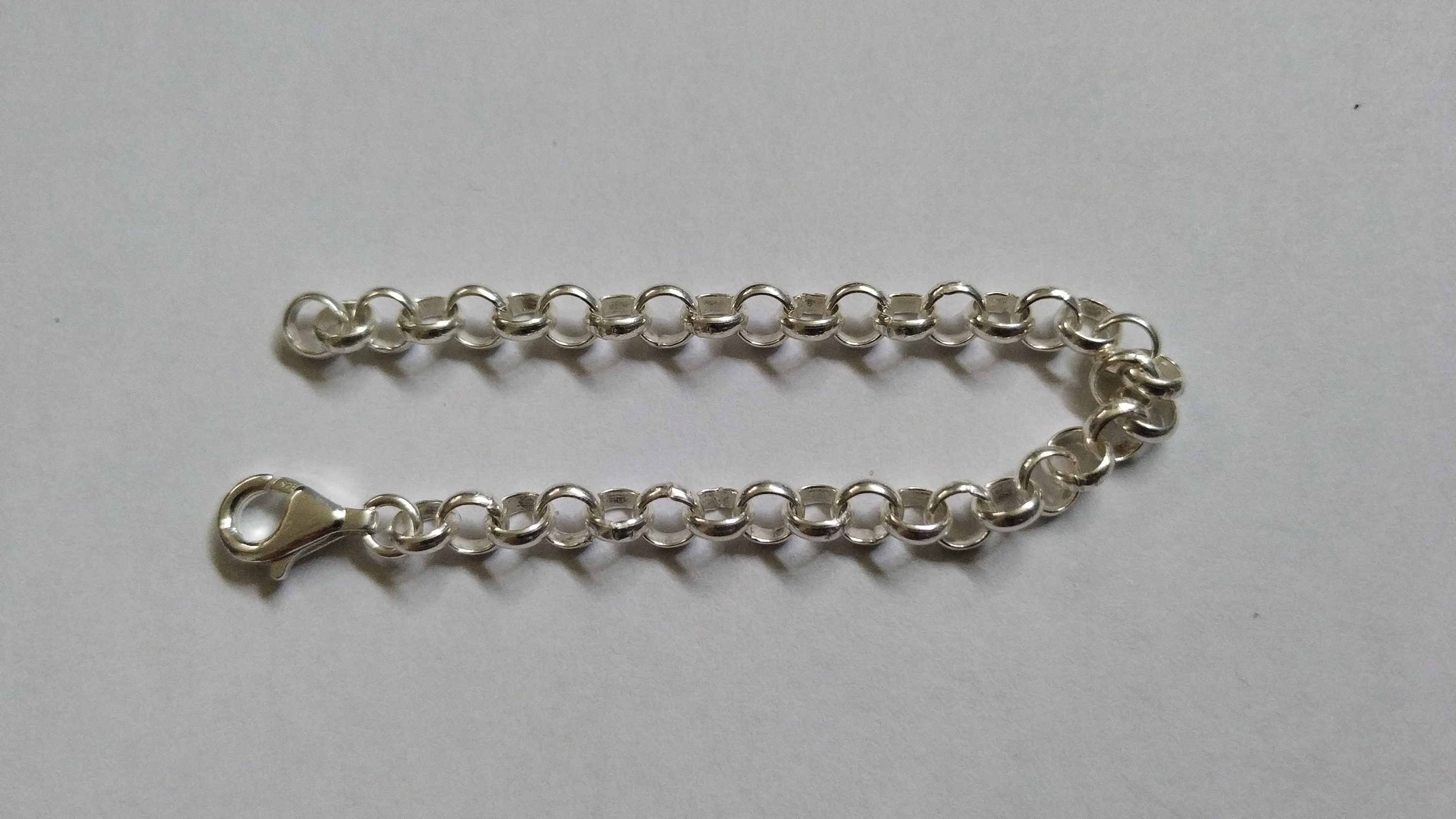 Sterling Silver Hammered Bracelet Extension