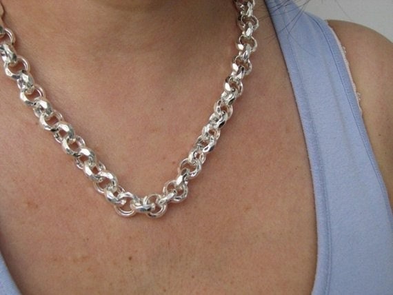 15 inch silver chain necklace deals
