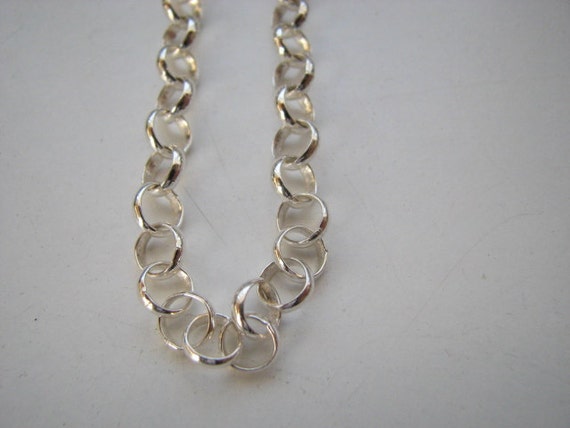 7mm Silver Rolo Chain, Thick Round Link Jewelry Making Chain, Matte An –  LylaSupplies
