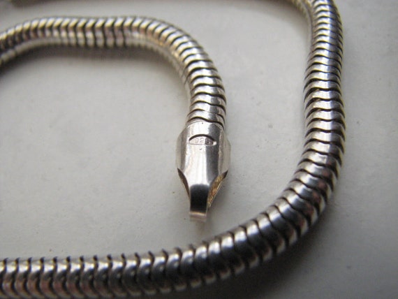 4mm Snake Chain 17 Inch Necklace 925 