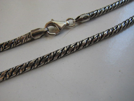 3mm Rope Chain Necklace Sterling Silver 