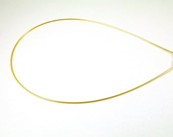 Guld Omega-halsband, 14K guldplätering över sterlingsilver Omega-kedja med karabinlås, 1,2 mm tjocklek