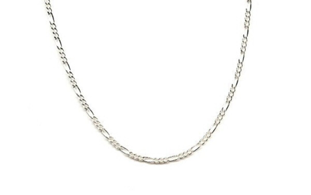 26 inch sterling silver figaro chain deals