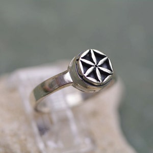 Original Flower of Life Ring, Sterling Silver, Available in all sizes, Unisex