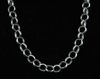 18 pulgadas plata 7mm collar collar cadena Rolo