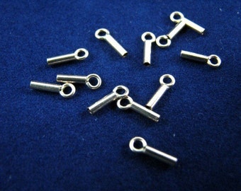 0.8mm 14K Gold filled Crimp End Caps for fine chains, jewelry wires, leather etc