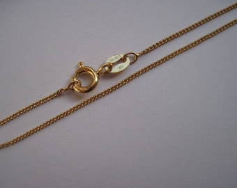21 Zoll 14K Goldfill Bordstein Kette feine Halskette mit FederVerschluss, Layering Kette oder für kleine Anhänger und Anhänger