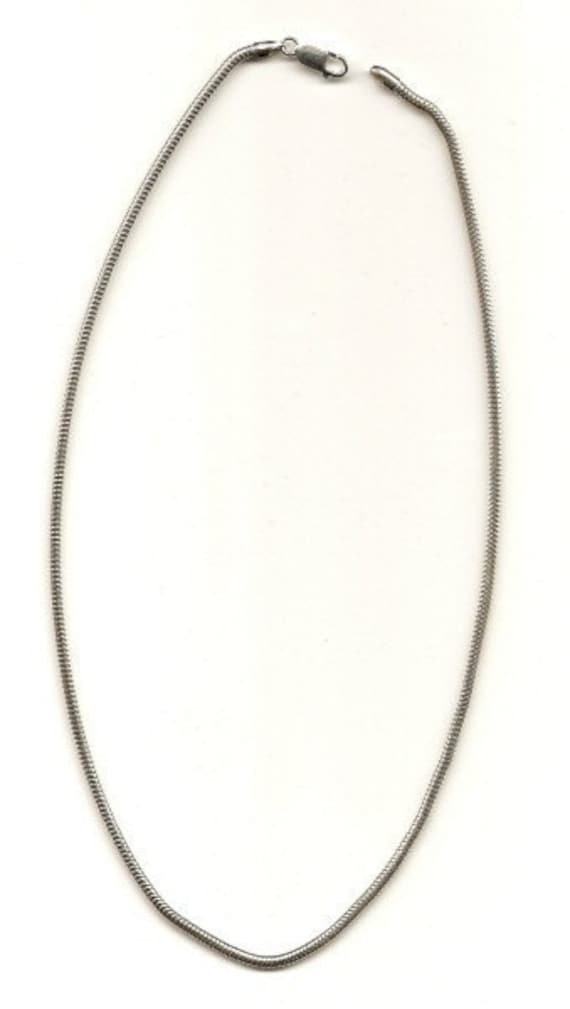 18 Inch Sterling Silver 3mm Snake Chain Necklace With Lobster