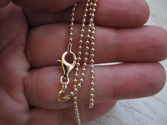 30 inch 2024 gold plated chain