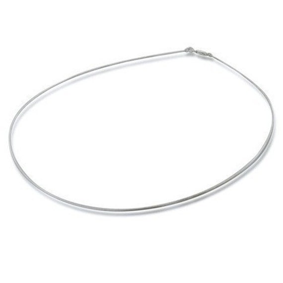Sterling silver omega necklace deals