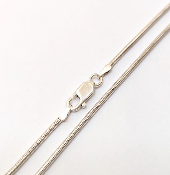 27インチのスネークチェーンネックレス、厚さ1.5mm、ロブスター 