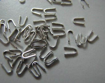 250 pcs Sterling Silver Flat End Caps for Chains, 1mm, End Caps for Soldering Chain, Jewelry Making