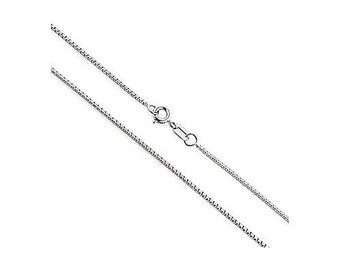 Sterling Silver Box Chain 26 inch Necklace