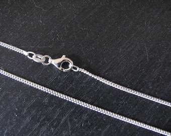 27 inch Sterling Silver 1.2mm Curb Chain Necklace with Lobster Clasp