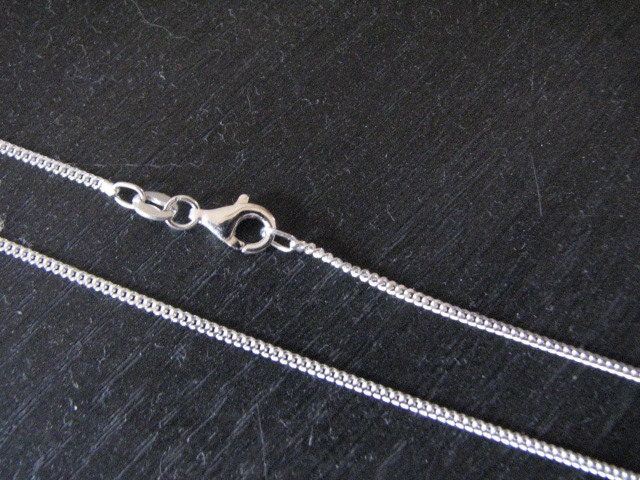 Sterling Silver 2mm Curb Chain Necklace 