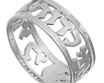 Classic Sterling Silver Wedding Band Ring - I am my beloved's