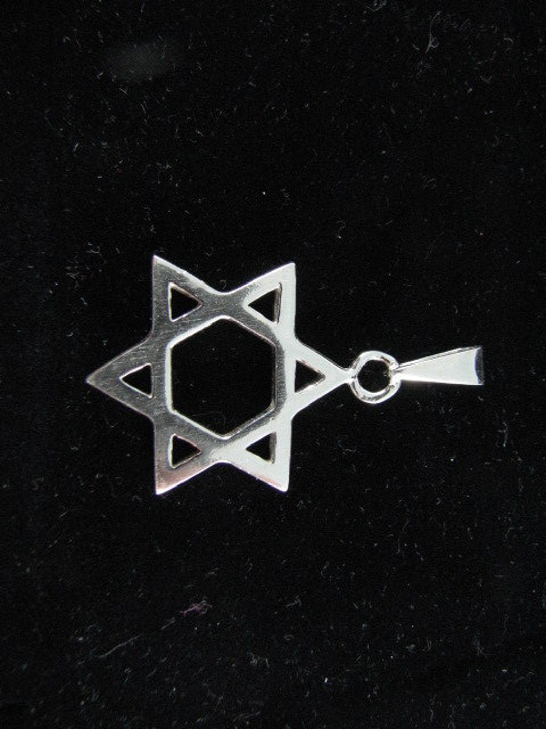 Classic Star of David Pendant Sterling Silver 925 1 Inch - Etsy