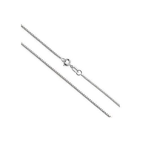 Sterling Silver Box Chain 36 inch Necklace with Clasp