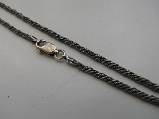 Oxidized sterling silver chain discount