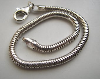 Genuine Pandora Sterling Silver Snake Chain Bracelet - Etsy