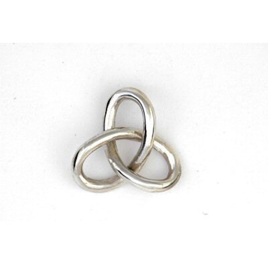 Gordian Knot Pendant Necklace Spiritual Sterling Silver - Etsy