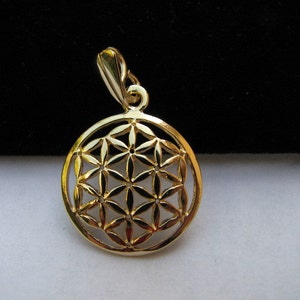 Goldfilled Flower of Life Charm Pendant for Necklaces and Bracelets