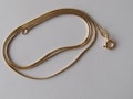 30 inch 14K gold fill Snake Chain Necklace with spring clasp, for all charms and pendants, Long Gold Chain Layered Necklace product logo