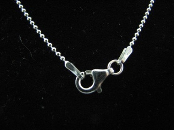 28 Inch Ball Chain Necklace With Lobster Clasp, Solid Sterling