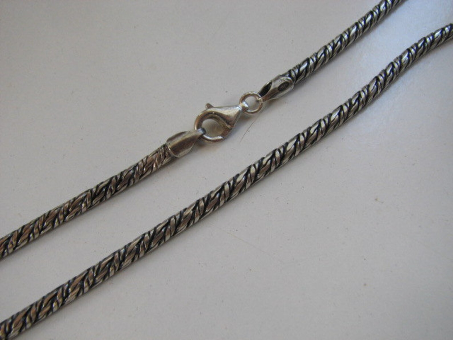 Strong 3mm Rope Chain 22 Inch Necklace 925 Sterling Silver Etsy