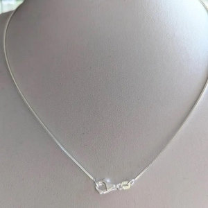 14 inch Sterling Silver Omega Necklace Child Size Chain, Choker Necklace, Omega Chain for Layering and charms