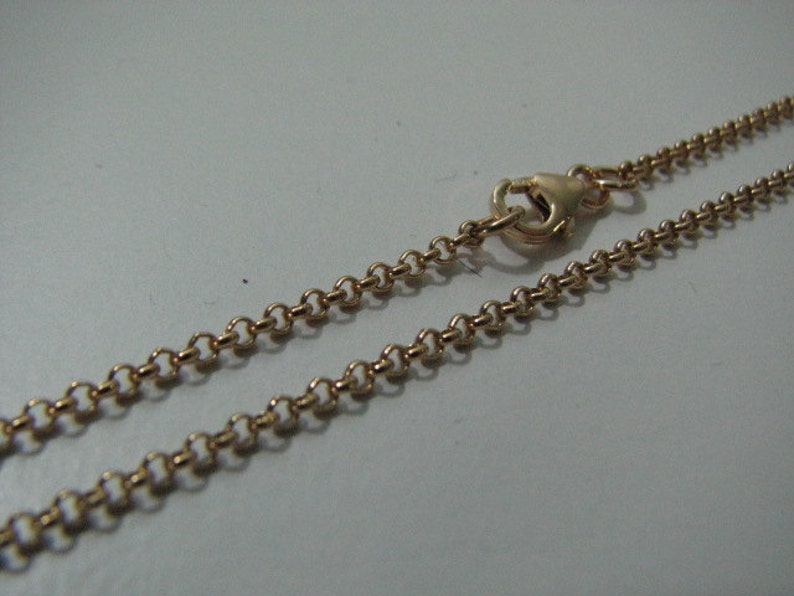 36 INCH Necklace with Lobster Clasp Strong Goldfilled Rolo Chain Necklace for layering Gold 2mm Rolo Chain charms and pendants