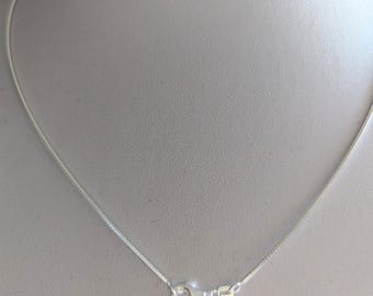 Sterlingzilveren 20-inch omega-ketting, 1,2 mm dik