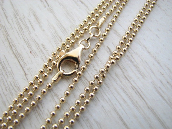 2mm Ball Chain Necklace | 14K Gold-Filled 20 Inches / 14K Gold-Filled