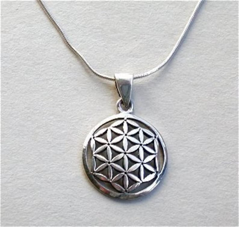 The Flower of Life Pendant Necklace Sterling Silver