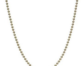 32 inch Gold Ball Chain Necklace with Lobster Clasp, 1.2mm Smooth Beads, High Quality 14K Gold Fill Chains