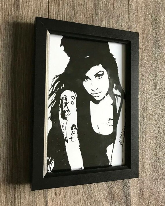 Amy Winehouse Prints - Pop Art Action Painting