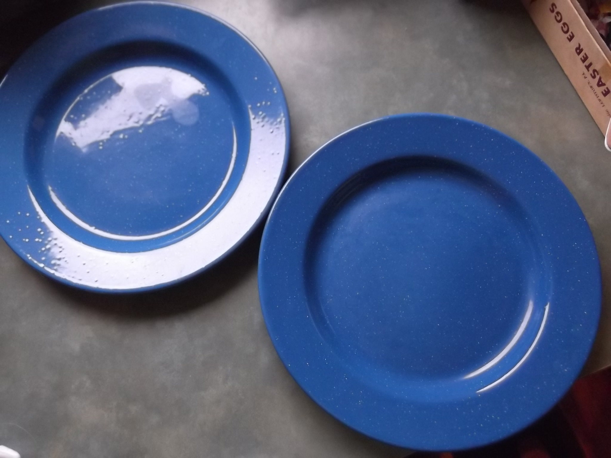 Blue Enamel Plates (Metal) - business/commercial - by owner - sale
