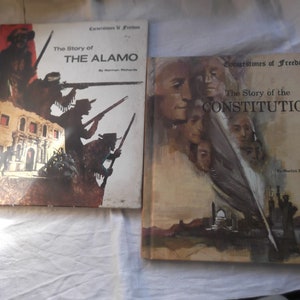 Choice of Books Cornerstones Of Freedom--The Alamo Or The Constitution-Great For Kids To Read And Learn--1970