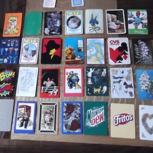 Set van 30 vintage speelkaarten - kaarten ruilen - knutselspullen - benodigdheden voor tijdschriften