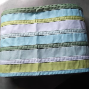 Cotton Trim Band--6.25 Inches--Shades of Blues and Greens--17 Feet Total